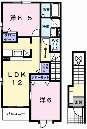 リヨン・たつの　Ａの物件間取画像